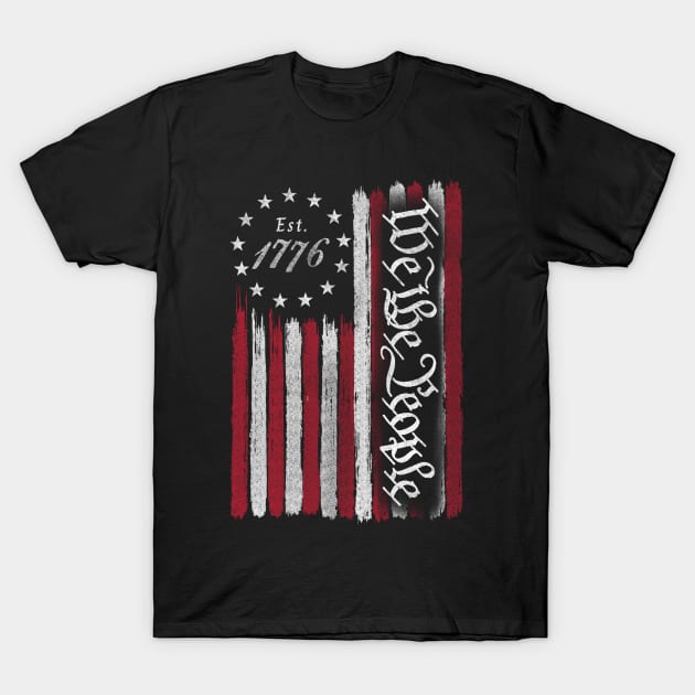 We the people - 4th Of July T-Shirt by LMW Art